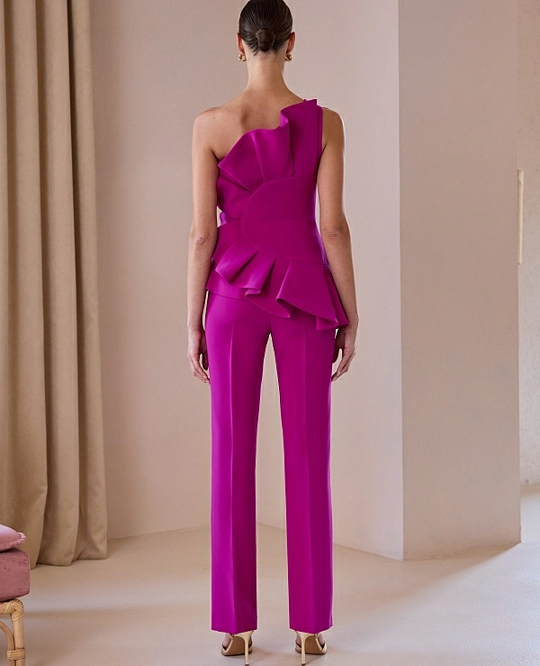 CONJ-TOP ABANICO PANTALON DE CARLA RUIZ MODELO 52561 - 21125