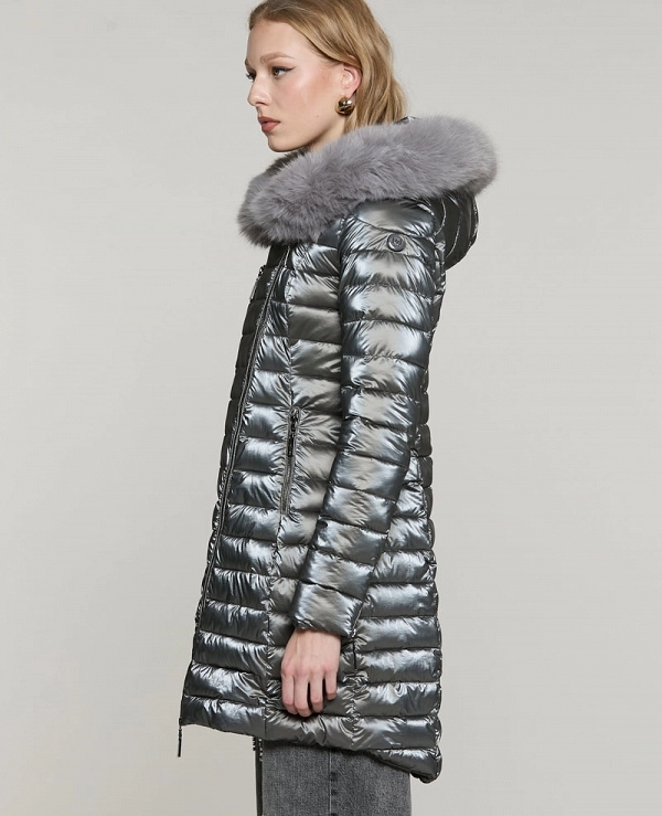 DIESSAM_A Chaqueta larga de plumas con mangas DE RELISH - 22237