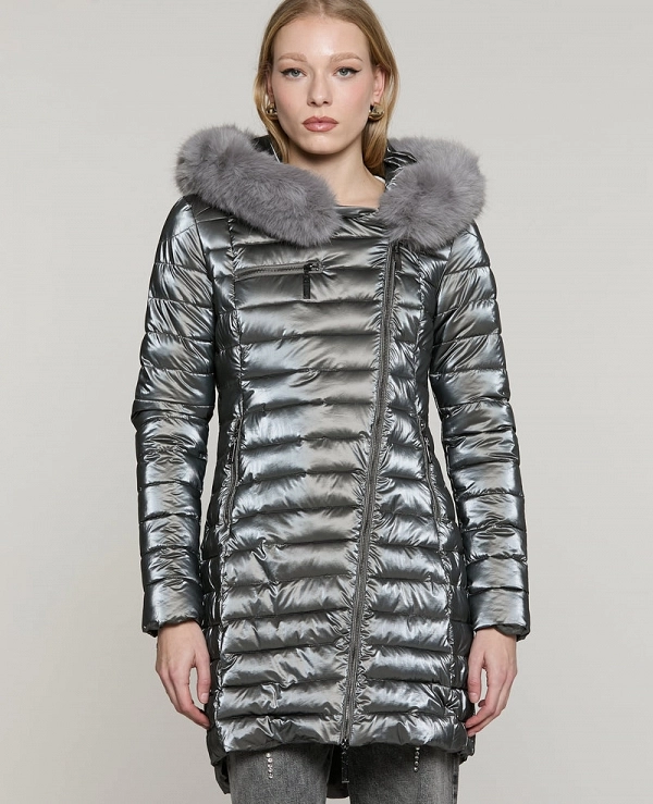DIESSAM_A Chaqueta larga de plumas con mangas DE RELISH - 22238