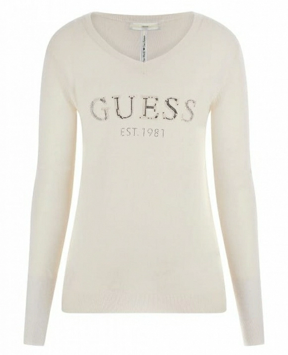 ERSEYDE COLOR NEGRO CUELLO DE PICO DE GUESS W3BR24