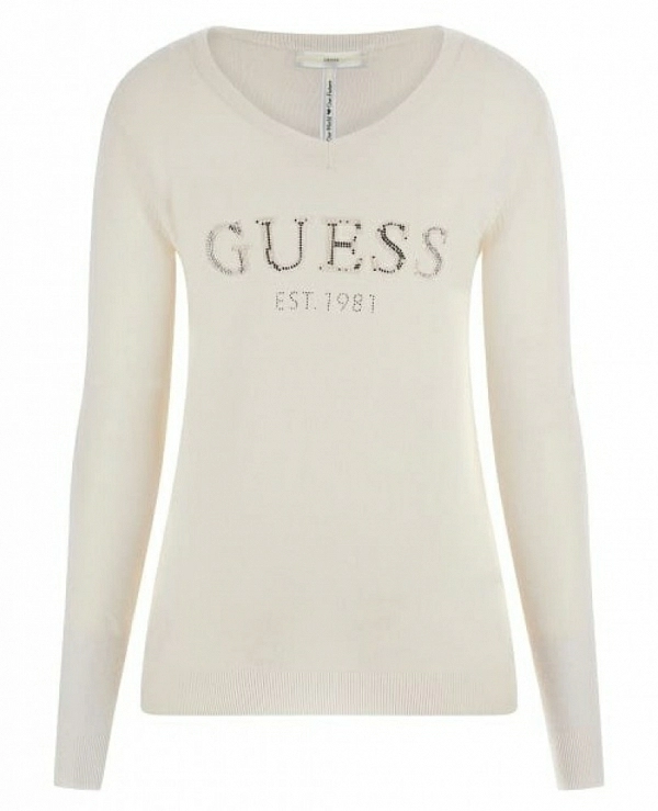 ERSEYDE COLOR NEGRO CUELLO DE PICO DE GUESS W3BR24