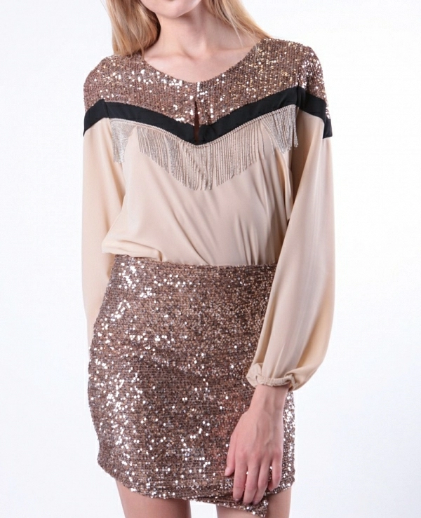 FALDA LENTEJUELAS - 10775