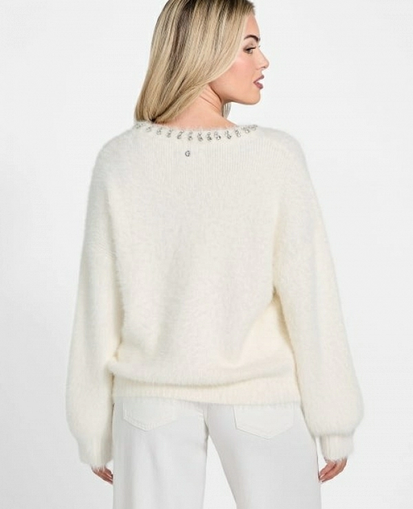 JERSEY CRUDO CON CUELLO DE BRILLIS MODELO DE GUESS w5bR58 - 20879