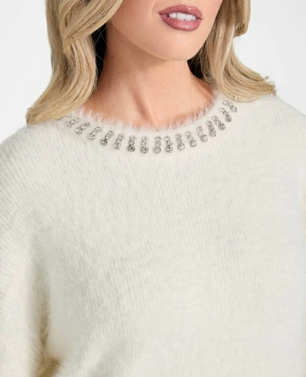 JERSEY CRUDO CON CUELLO DE BRILLIS MODELO DE GUESS w5bR58 - 20880
