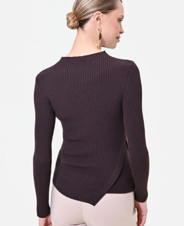 JERSEY DE CANAL� CUELLO HALTER Y ASIMETRICO  MODELO CFM0012322003 - 21986