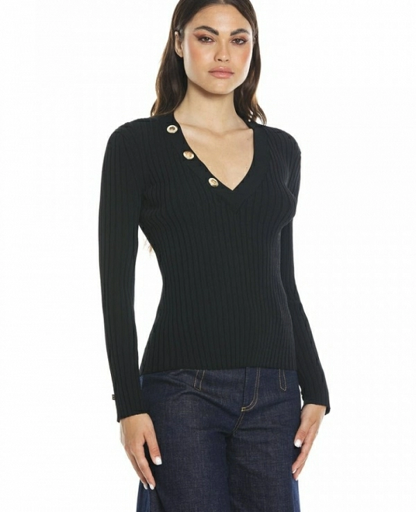 JERSEY DE CANALE NEGRO DE RELISH MODELO LARIMAR