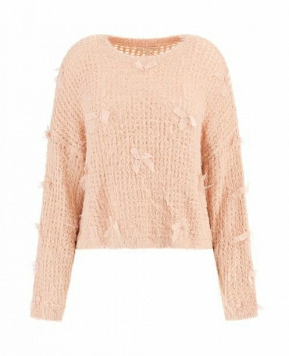 JERSEY DE LANA CON DETALLES DE LAZITOS DE GUESS MODELO W5BR85 Z3910