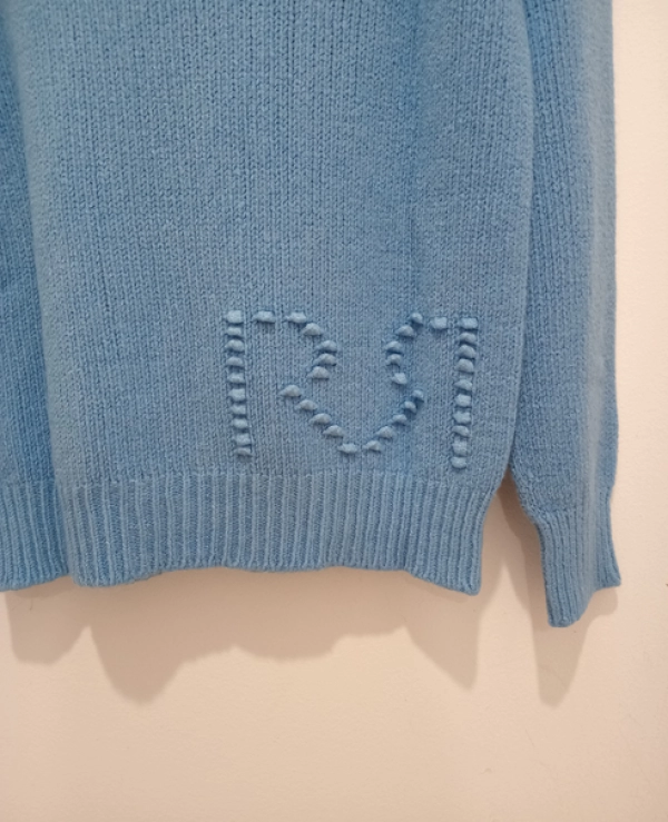 JERSEY DE PUNTO DETALLE LETRAS BORDADAS - 20845