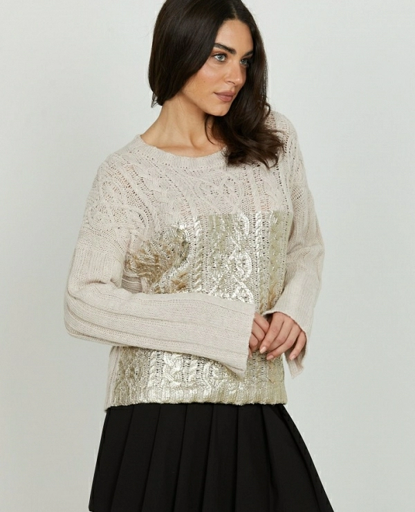 JERSEY DE RELISH oversize de manga larga PSYLLOS con confeccin trenzada 