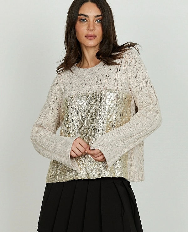 JERSEY DE RELISH oversize de manga larga PSYLLOS con confeccin trenzada  - 20421