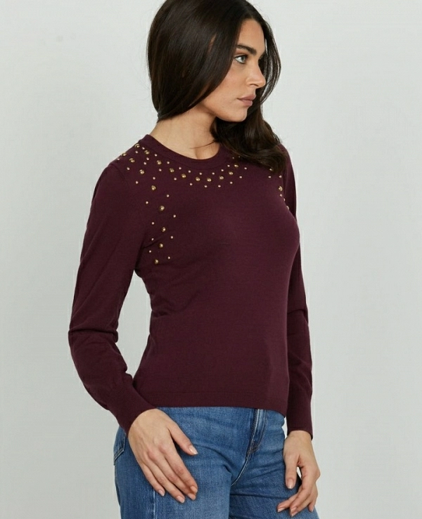 Jersey ELIAS con mangas DE RELISH cortas y aplicacin de tachuelas