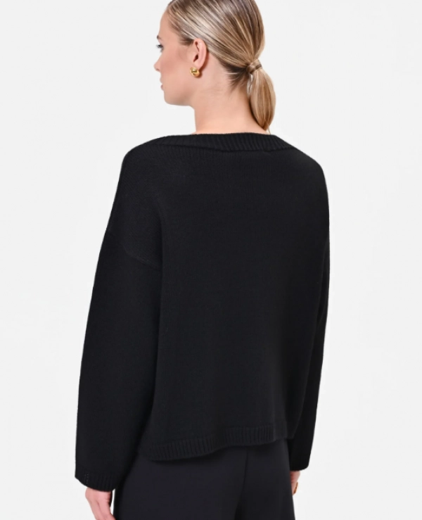 JERSEY MARRON DETALLE BROCHE EN CUELLO DE RINASCIMIENTO MODELO CFM123270003 - 22350