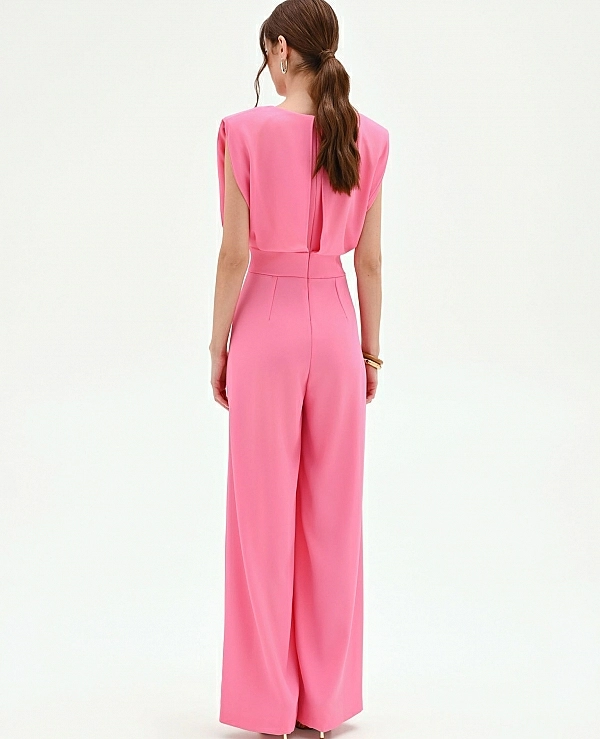 MONO ROSA CON PANTAL�N PALAZZO - 21516