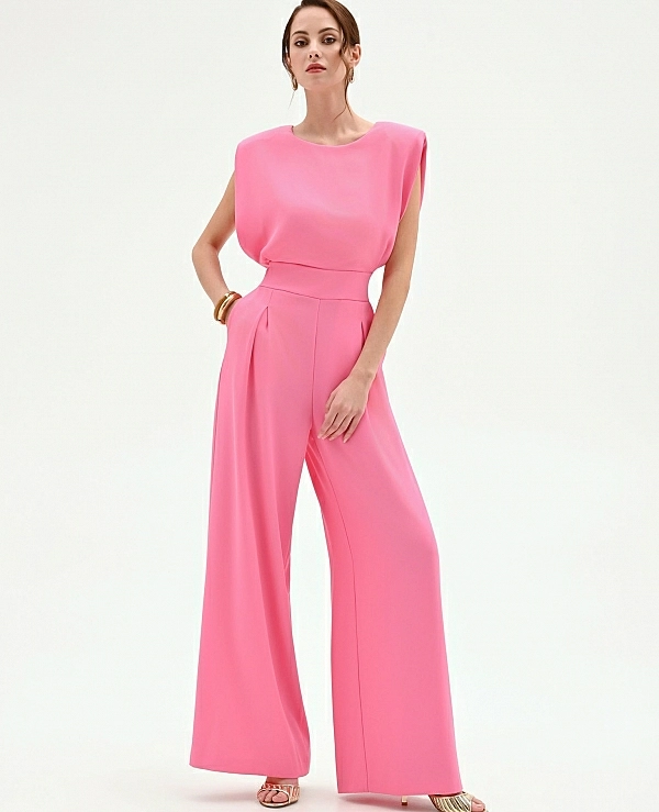 MONO ROSA CON PANTAL�N PALAZZO - 21519