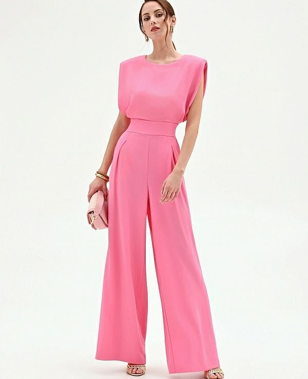 MONO ROSA CON PANTAL�N PALAZZO - 21521