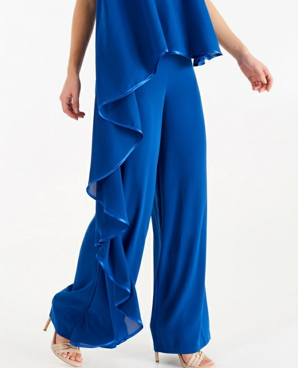 MONO VOLANTE LATERAL EN COLOR AZULON - 14459