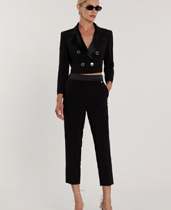 NANTES_C Pantal�n de cintura alta con bolsillos DE RELISH