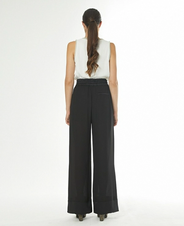PANTALON ANCHO CON GOMAS - 17692