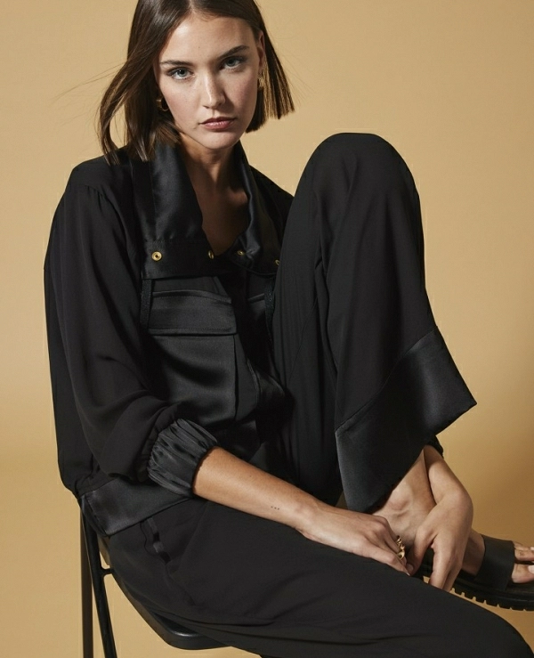 PANTALON ANCHO CON GOMAS - 17694