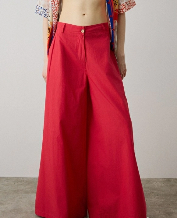 PANTALON ANCHO EN COLOR CAMEL DE BSB MODELO 053-211023