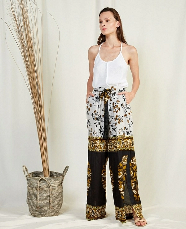PANTALN ANCHO ESTAMPADO - 12008