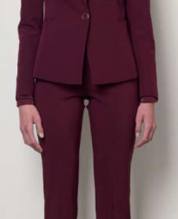 PANTALN ELASTICO CON CAMPANA  Y TIRO ALTO - 20822