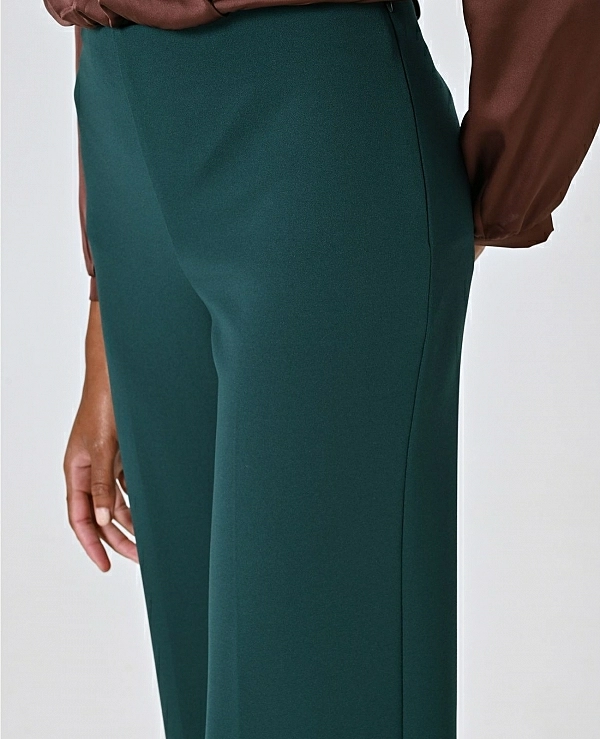 Pantaln palazzo en neopreno crep en color negro - 20891