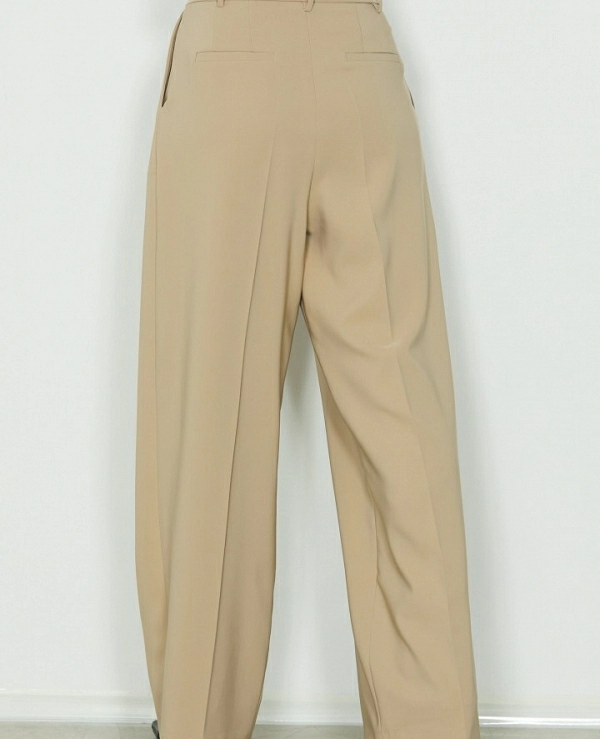 Pantaln RELISH palazzo ARABIA de talle alto con pliegues y bolsillos franceses - 18148