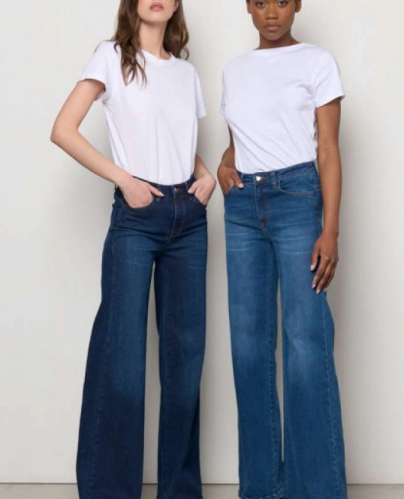 PANTALON VAQUERO ANCHO TIRO ALTO