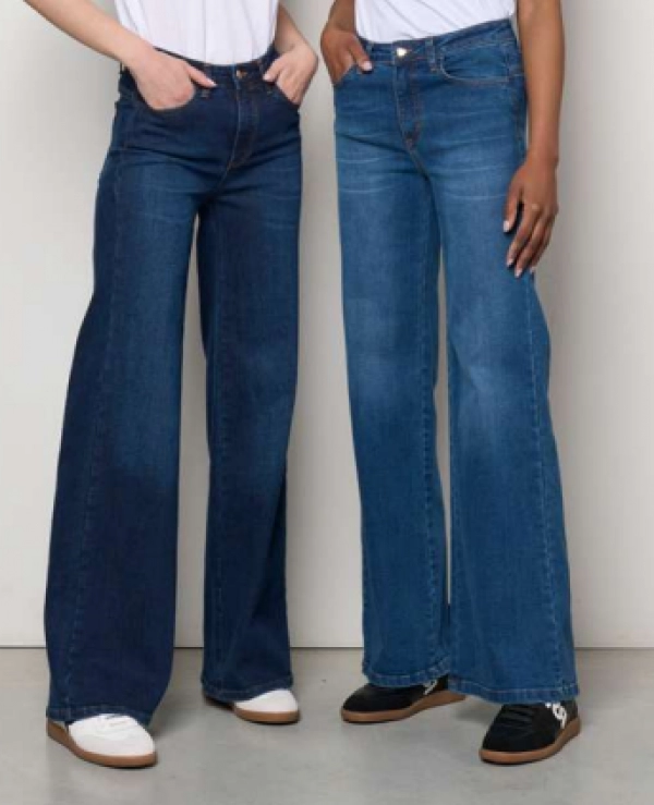 PANTALON VAQUERO ANCHO TIRO ALTO - 20894