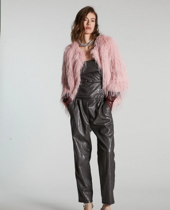 Pantalones ATTILY de talle alto con cintura el�stica