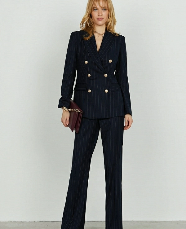 Pantalones IUSSUS de cintura alta con bolsillos franceses - 20455