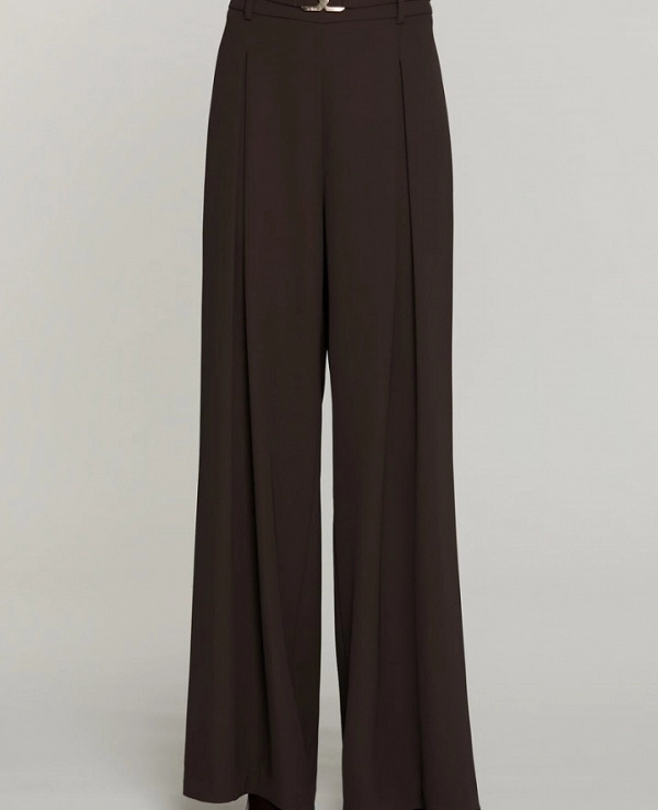 Pantalones palazzo de talle alto ROJEM 
