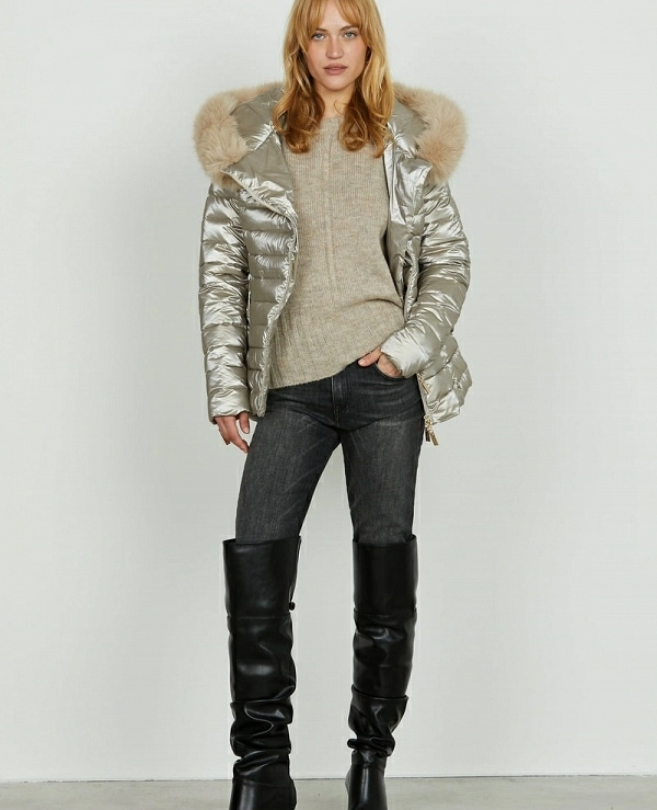 Plumfero de manga larga PYLEM con cremallera cruzada DE RELISH  - 20591