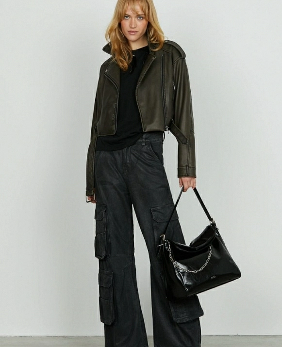 POCKET_30 pantalones de RELISH orte alto 5 ts ms bolsillos grandes 