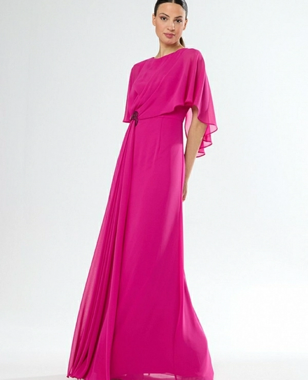 Ref. 51633 VESTIDO MADRINA CAPITA COLOR FUCSIA DE CARLA RUIZ