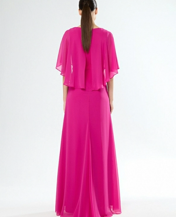 Ref. 51633 VESTIDO MADRINA CAPITA COLOR FUCSIA DE CARLA RUIZ