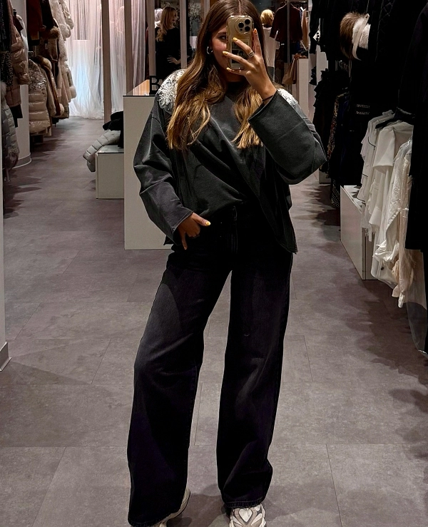 Sudadera con motivo en los hombros DE BSB MODELO 054-210046 - 20863