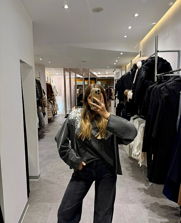 Sudadera con motivo en los hombros DE BSB MODELO 054-210046 - 20864