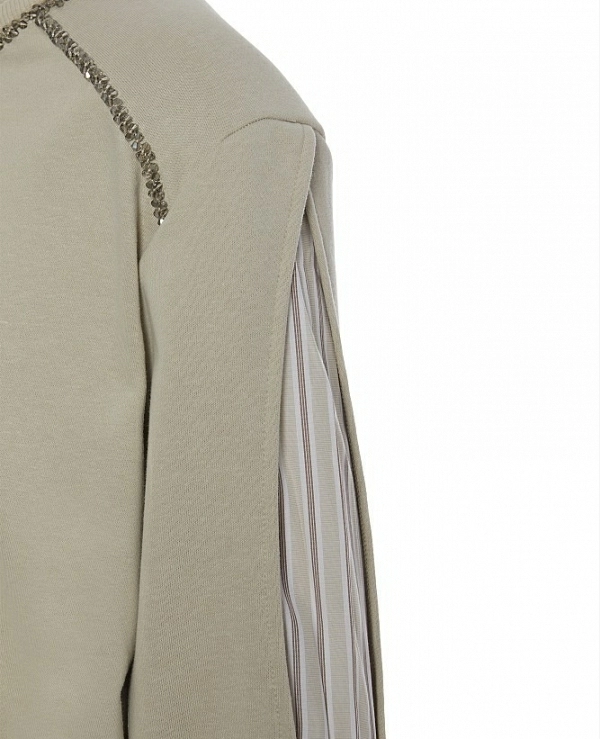 Sudadera en combinaci�n de tejidos DE BSB MODELO 055-210017 - 21195