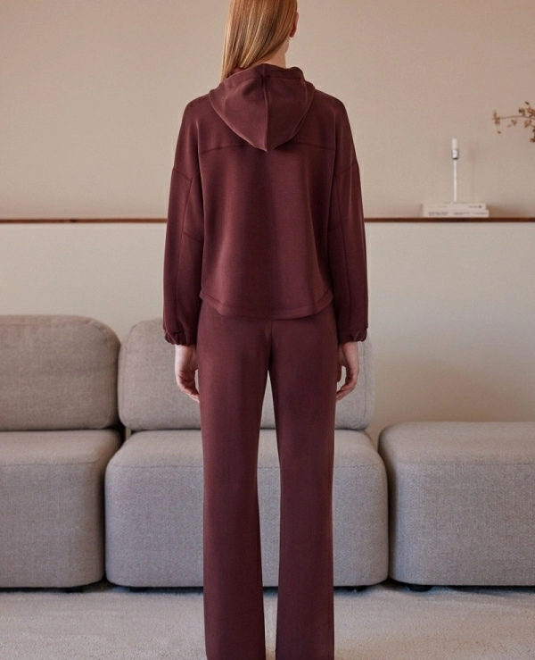 SUDADERA TIPO ANTELINA EN COLOR GRANATE - 20710