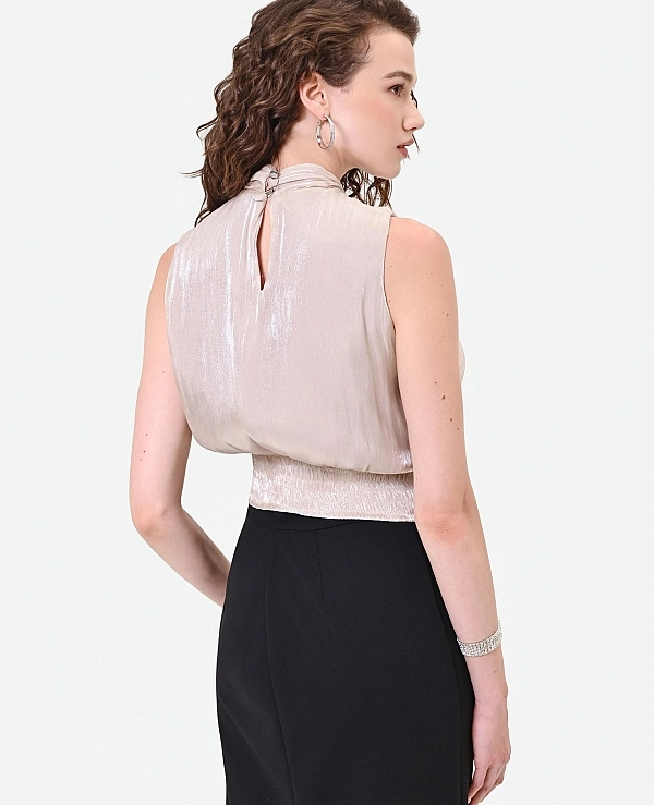 TOP BEIGE DE RASO SKU CFC0020460002B135 DE RINASCIMENTO - 22270