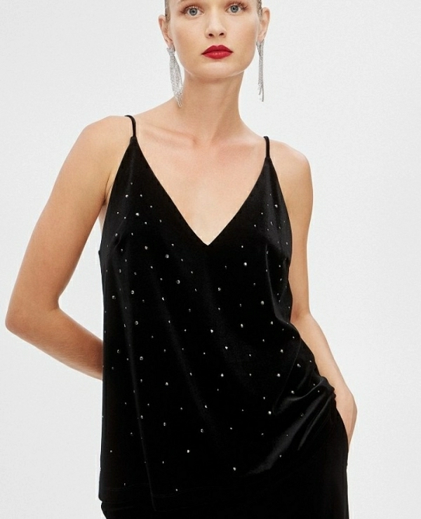 TOP BSB TERCIOPELO DETALLES AZABACHE 150-110087 - 17317