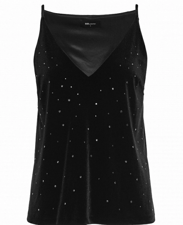 TOP BSB TERCIOPELO DETALLES AZABACHE 150-110087 - 17319