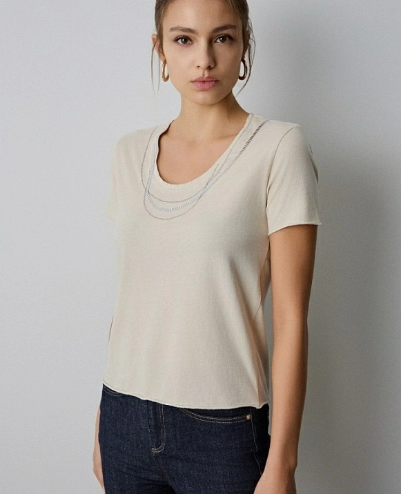 Top DE BSB, con mangas cortas,