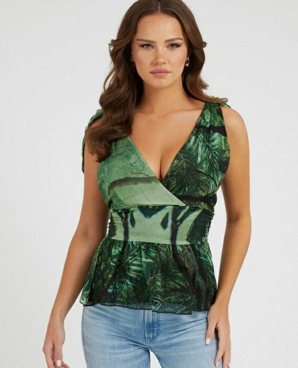 TOP DE GUESS ESTAMPADO SELVA W3GH92