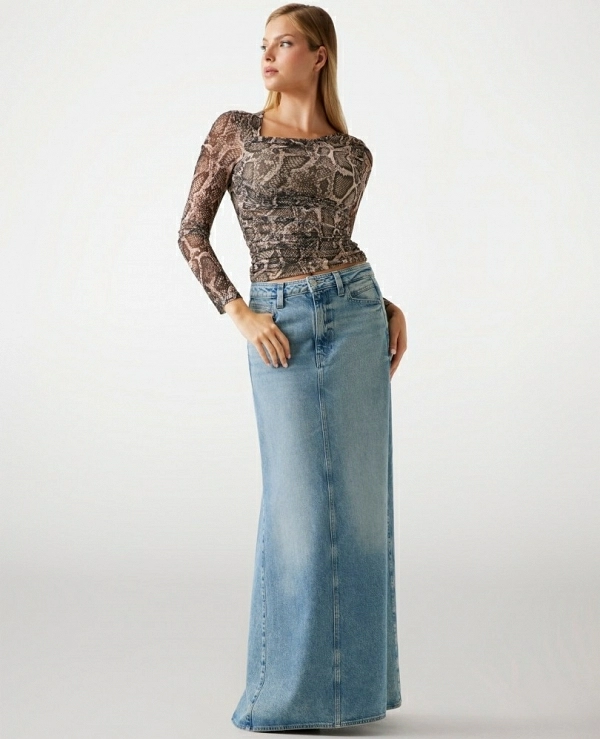 TOP DE malla estampado GUESS W5BP32KCZC2