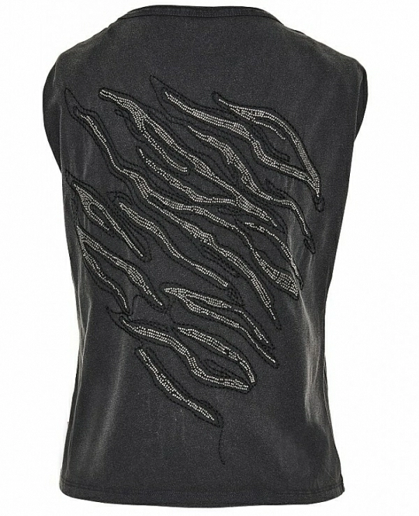 Top sin mangas bordado cuentas DE BSB MODELO : 053-210008