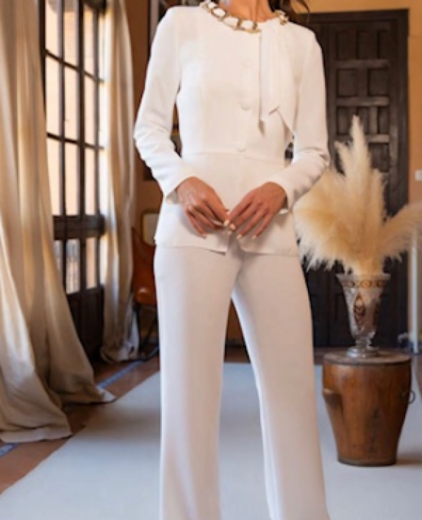 TRAJE DE PANTAL�N DETALLE CADENA - 19260