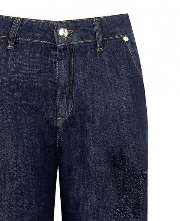 VAQUERO BORDADO EN AZUL - 21505